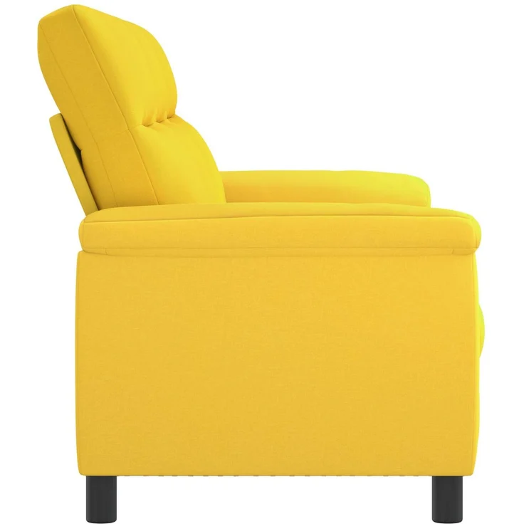 vidaXL Sofa Helles Gelb 214 x 90 x 95 cm Stoff 42040974 – Bild 3