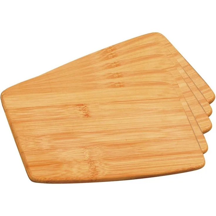 5 Stück Frühstücksbrettchen, Bambus - 23 x 15cm