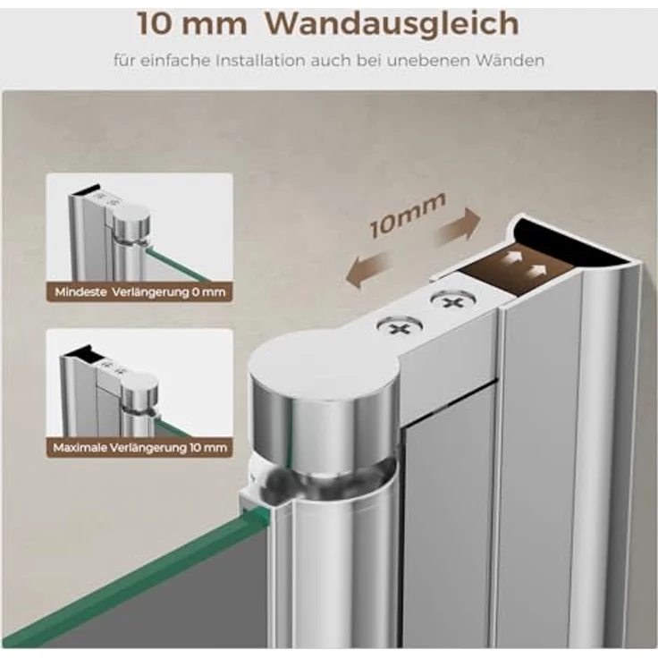 Boromal Ganzkörperspiegel Weiß 150x50cm Standspiegel groß Weiß mit Aluminiumrahmen (Flurspiegel Hochspiegel, Rundbogen), Hängend, Wand gelehnt – Bild 5