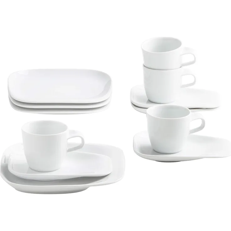 KAHLA Elixyr Kaffee-Set 12tlg. weiß