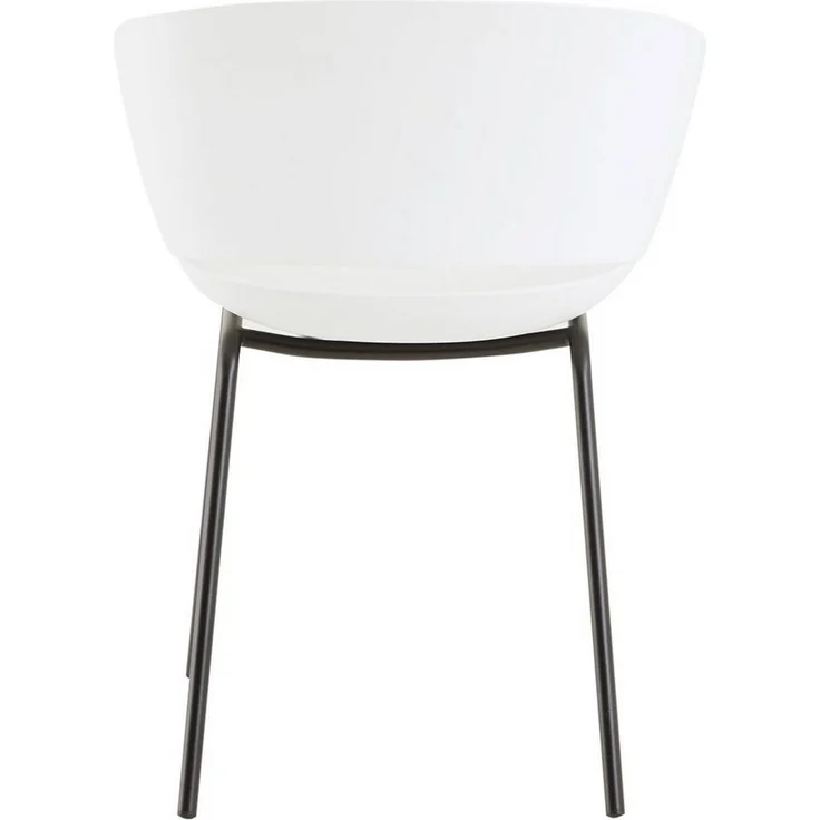 IDIMEX Gartenstuhl NIVEL (4 St), In & Outdoor Schalenstuhl modern im 4er Set, UV-beständig weiß – Bild 3