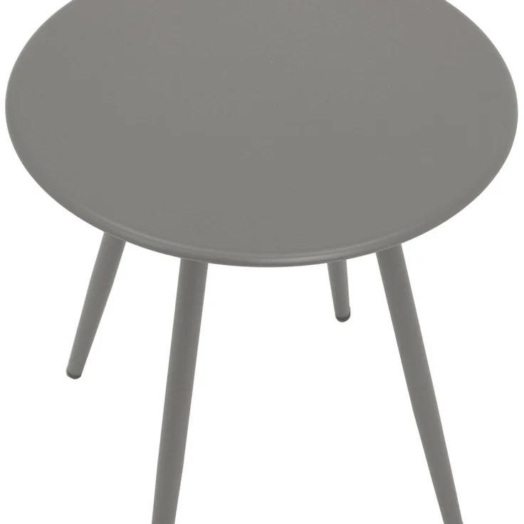 DEGAMO Beistelltisch DENVER 45cm rund, Stahl, Innen und Außen – Bild 1