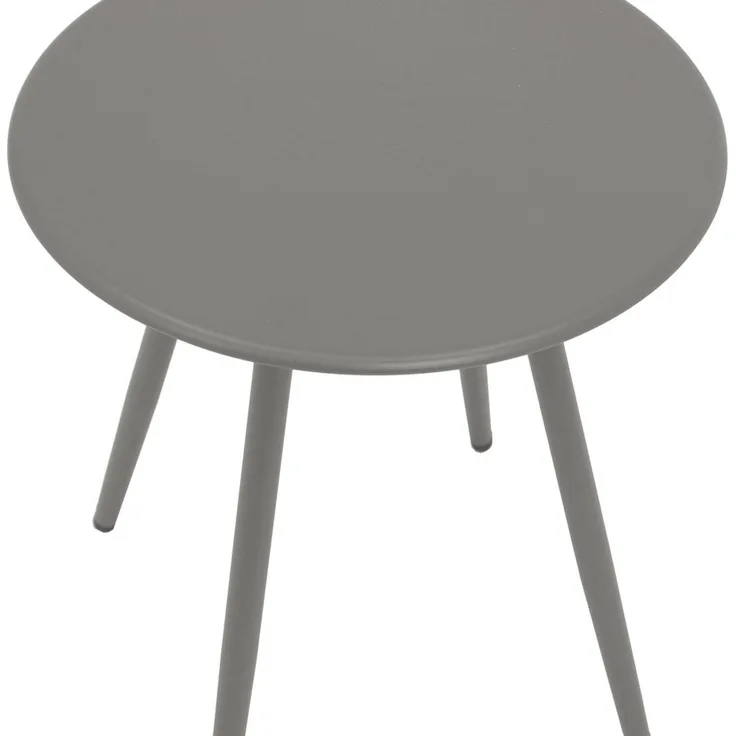 DEGAMO Beistelltisch DENVER 45cm rund, Stahl, Innen und Außen