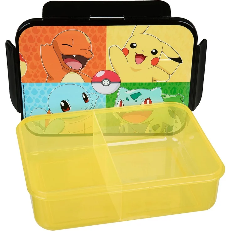 Pokemon Lunchbox gelb Brotdose Pausenbox für Alltag Schule und unterwegs – Bild 3