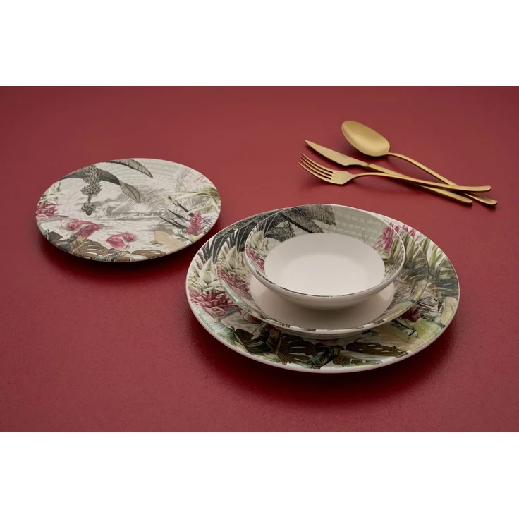 Hermia Concept 'Island' Tafelservice (24-teilig), Mehrfarbig, 25 x 25 x 2,5 cm – Bild 2