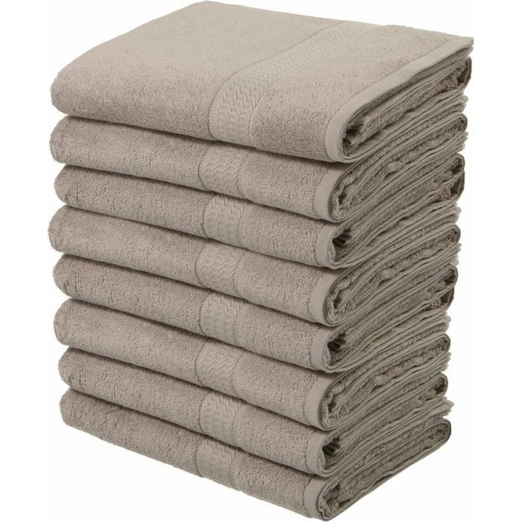 OTTO home Handtücher Juna, als Set und Serie erhältlich, 8 Handtücher, 50x100cm, Walkfrottier (8-St), 8-tlg. Handtuch-Set, 100% Baumwolle, mit Bordüre, Uni-Farben, weich – Bild 5