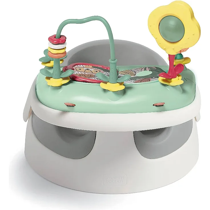Mamas & Papas Baby Snug Sitz und Aktivitätsbrettchen mit verstellbaren Funktionen, Stützfunktion, Stabil und leicht zu reinigen, Kieselgrau
