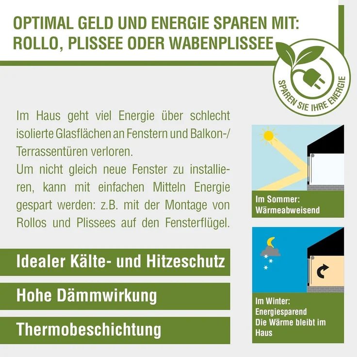 Seitenzugrollo Thermo Klemmrollo Energiesparend, my home, ohne Bohren, freihängend, Klemmfix, abdunkelnd mit Thermobeschichtung – Bild 9