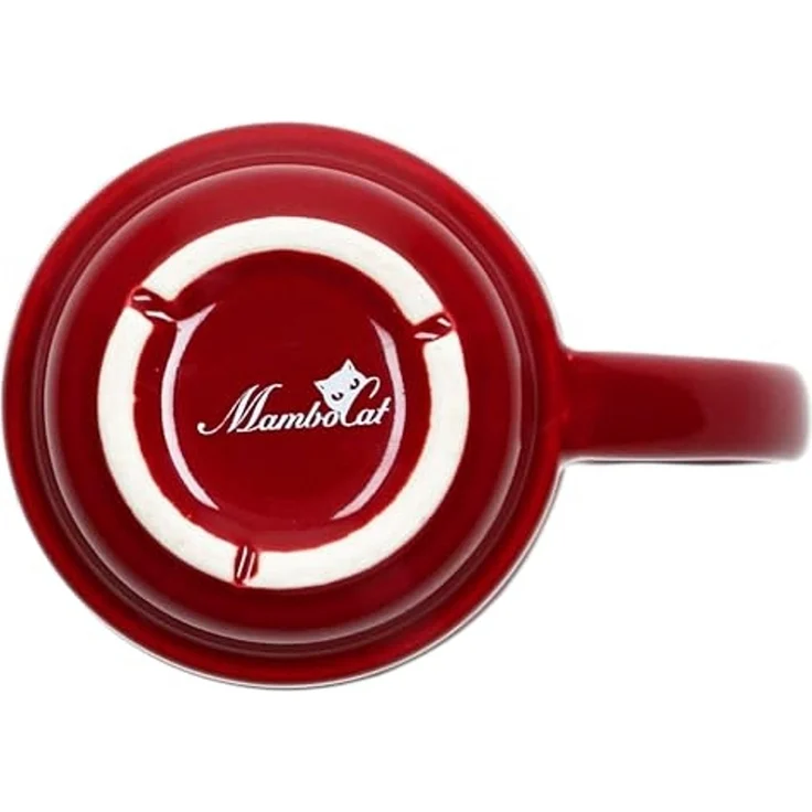 MamboCat Tasse 6er Set Glühweinbecher in dunkelrot Weihnachtslandschaft 0,2L geeicht, Porzellan, Weihnachtsgeschirr, Weihnachten, Weihnachtsmarkt, Punsch – Bild 6