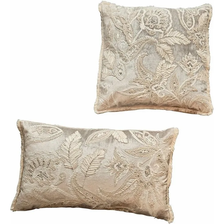 Mirabeau Kissenhülle Kissenhülle 2er Set Oplevine taupe/champagner, (2 Stück)
