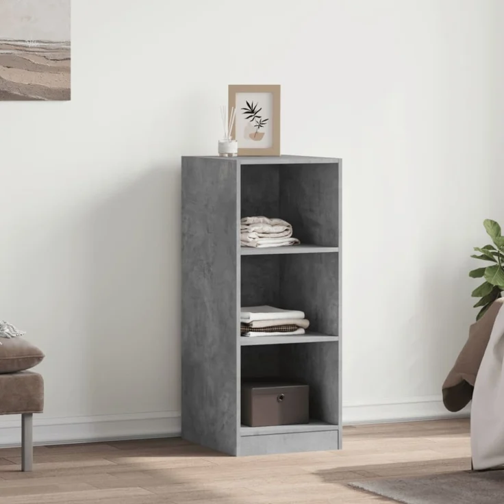 vidaXL Kleiderschrank Betongrau 48x41x102 cm Holzwerkstoff 840831 – Bild 4