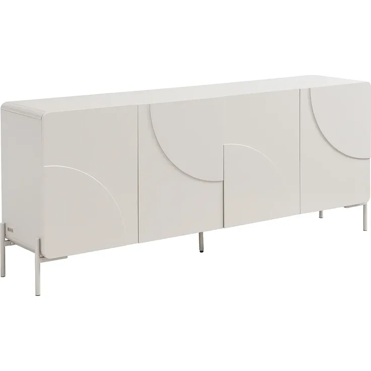 Vente-unique - Sideboard mit 4 Türen aus MDF – Beige – ZELINARO