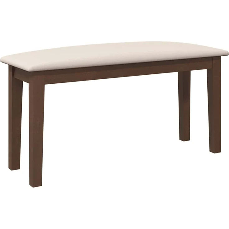 vidaXL Bank 90 cm Braun Massivholz Gummibaum 4102592 – Bild 6