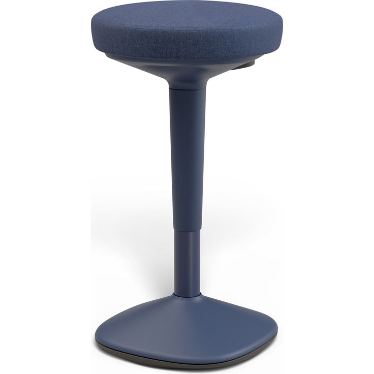 Ergonomischer Balancehocker Desktronic – Höhenverstellbarer Stehhocker für Homeoffice & Stehschreibtisch, Aktivsitz-Hocker mit Wippfunktion, rutschfester Standfuß – Blau