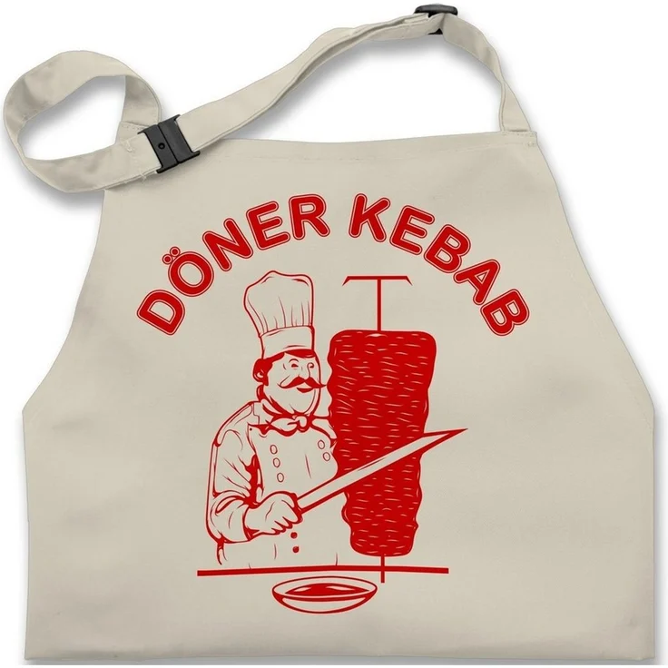 Shirtracer Kochschürze Original Döner Kebab Logo I Döner Kebap I Döner Geschenke, (1-tlg), Karneval & Fasching – Bild 1