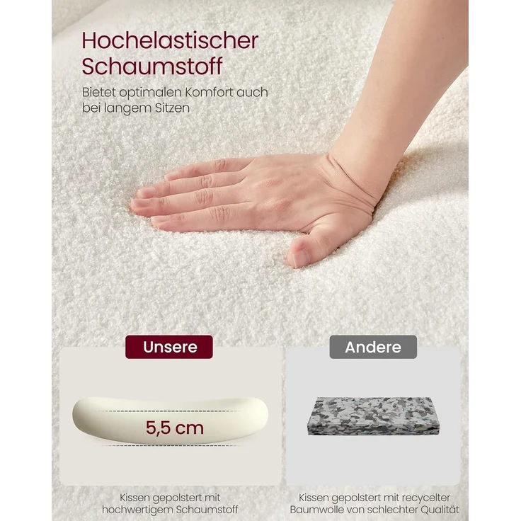 VASAGLE Esszimmerstuhl 2er Set/ 4er Set Küchenstuhl (4 St), stuhl bis 120 kg – Bild 6