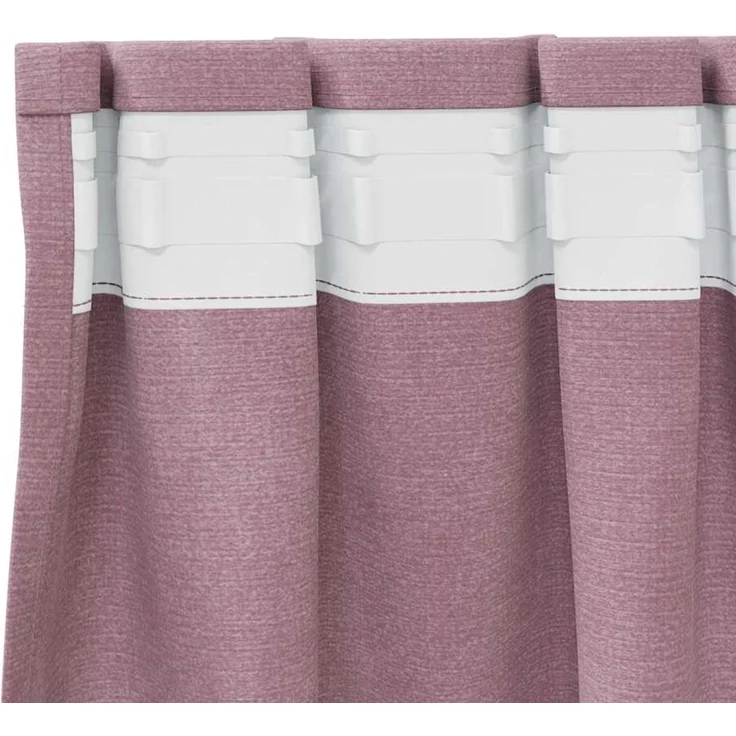vidaXL Vorhänge 2 stk. Dunkelrosa 140 x 140 cm Samt 4107243 – Bild 5