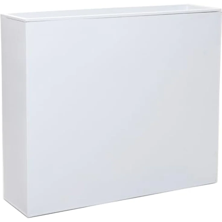 VIVANNO Pflanzkübel Raumteiler Zink ELEMENTO Weiß 90x25x75 cm – Bild 2