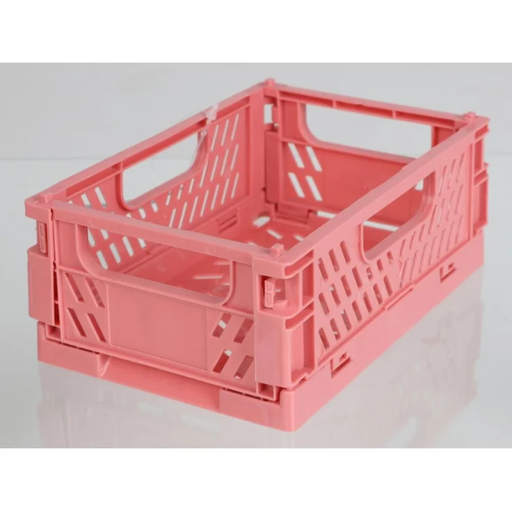24x Mini Deko Klappbox 15×10×5,7 cm 24er Set – faltbare Aufbewahrungsbox kleine Organizer Box stabile Kunststoff Klappkiste verschiedene Farben zufällige Farbauswahl – Bild 4