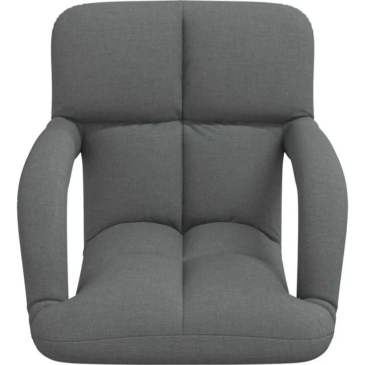 vidaXL Verstellbarer Fußsessel Dunkelgrau 58 x 62 x 58 cm Stoff 42028126 – Bild 4