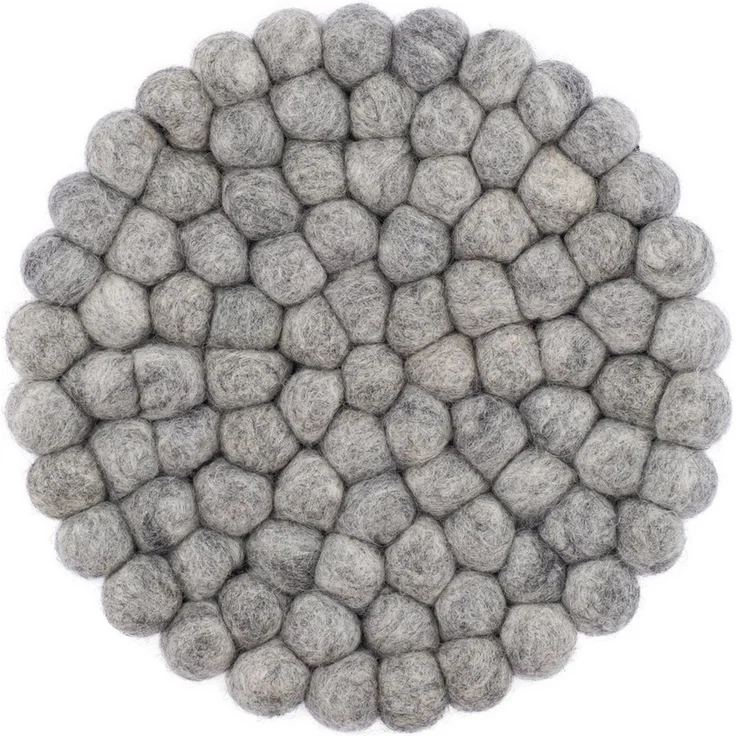 myfelt Topfuntersetzer Filzkugel Topfuntersetzer ⌀ 20 cm, Zubehör für Pfannen, Töpfe, Küchentisch, Auflaufformen, 100 % reine Schurwolle, hitzebeständig – Bild 2