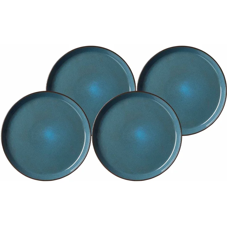 Ritzenhoff & Breker Visby Speiseteller ø 26,5 cm 4er Set dunkelblau – Bild 1