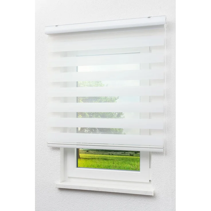 Lysel - Qualitätsdoppelrollo weiß, (B x H) 40cm x 175cm in weiß – Bild 1