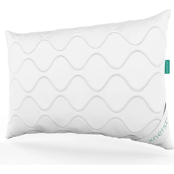 KNERST Kopfkissen Microfaser KomfortFlex 95°C waschbar, Füllung: 100% Polyester, Seitenschläfer, Bauchschläfer, Rückenschläfer, 2er Set, Microfaser-Kopfkissen KomfortFlex 60x60 cm, höhenverstellbar – Bild 1