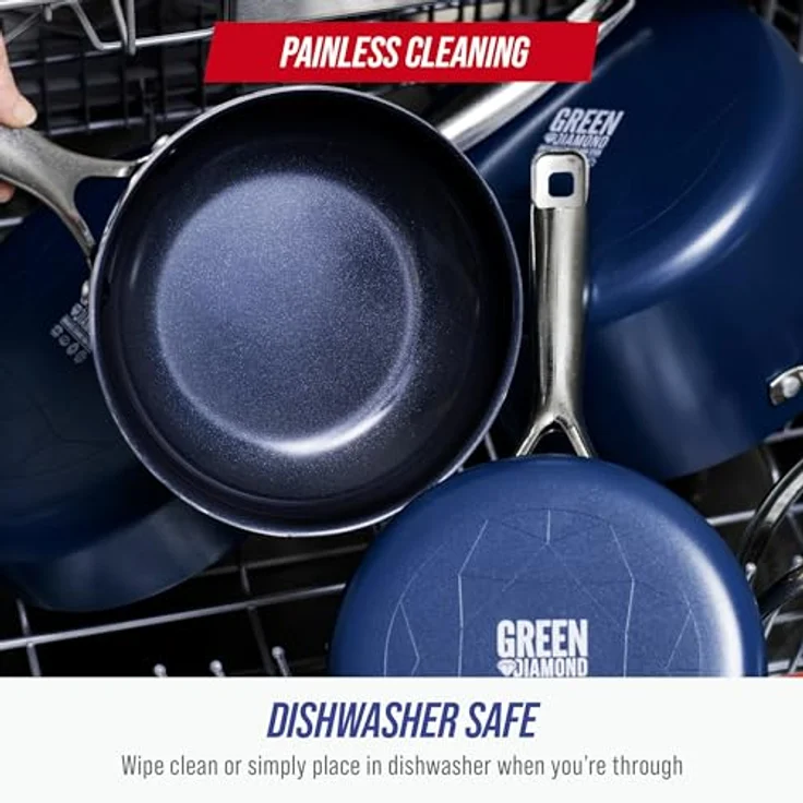 Blue Diamond 12'' Frypan blau – Bild 8
