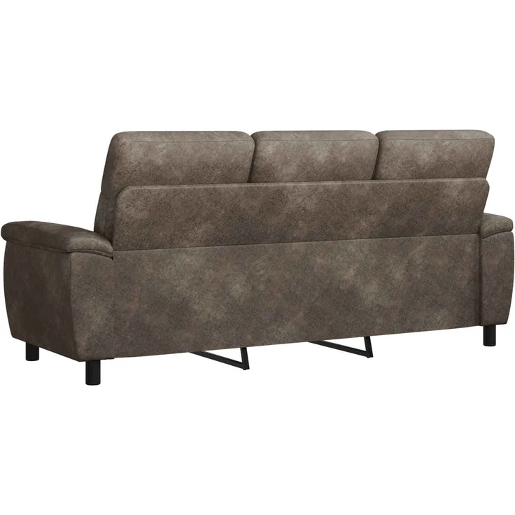 vidaXL Sofa Dunkelgrau 214 x 90 x 95 cm Kunstwildleder 42040985 – Bild 5
