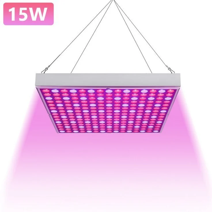 Clanmacy Pflanzenlampe LED Pflanzenlampe 15W Grow Lampe Vollspektrum 225 LEDs Pflanzenlicht – Bild 4