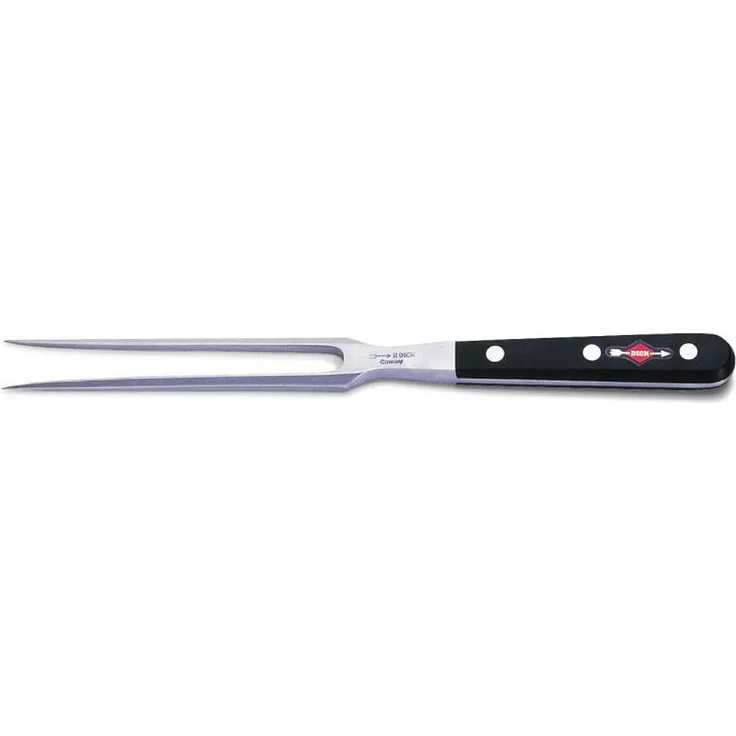 Dick Fleischgabel, Geschmiedet, Stahl/Kunststoff, Silber/Schwarz, 18 cm