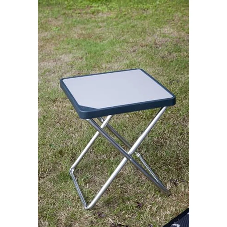 Crespo Hockerplatte 42,5x42,5 cm Tisch Hocker Tablett wasserfest hitzebeständig kratzbeständig, Grau – Bild 8