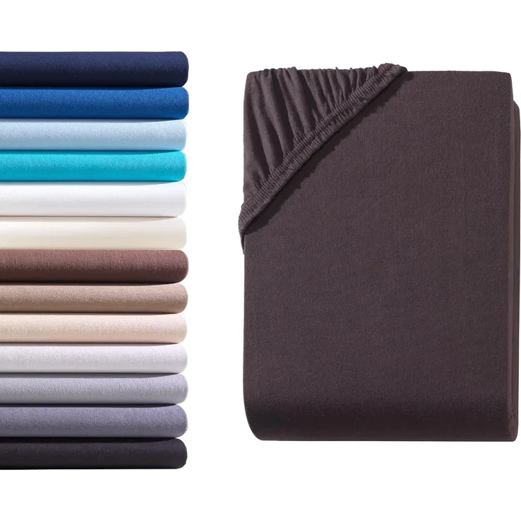 Hometex Premium Textiles Spannbettlaken Boxspringbett Spannbettlaken für hohe Matratzen, Jersey, Gummizug: rundum, Premium Qualität 160 g/m² feinster Baumwolle