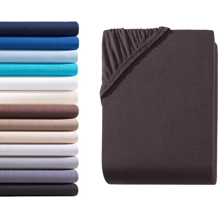 Hometex Premium Textiles Spannbettlaken Boxspringbett Spannbettlaken für hohe Matratzen, Jersey, Gummizug: rundum, Premium Qualität 160 g/m² feinster Baumwolle – Bild 1