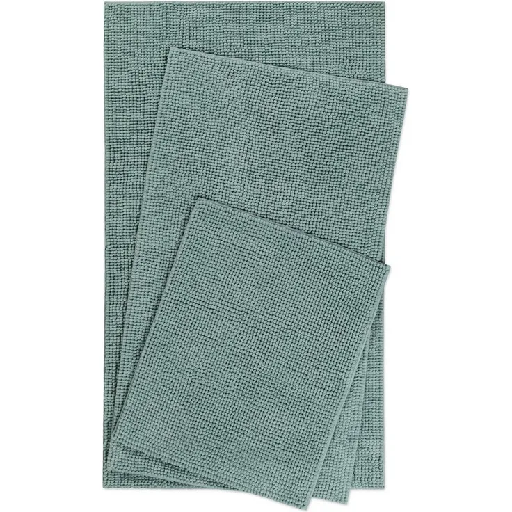 Wecon home Basics Badematte Balu, Höhe 14 mm, Polyester, rechteckig, Chenille, waschbar, rutschfest, schnell trocknend, weich, Badteppich