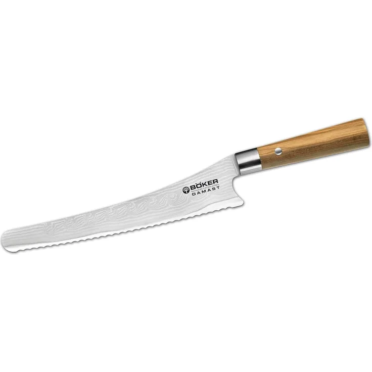 Böker Damast Olive Brotmesser