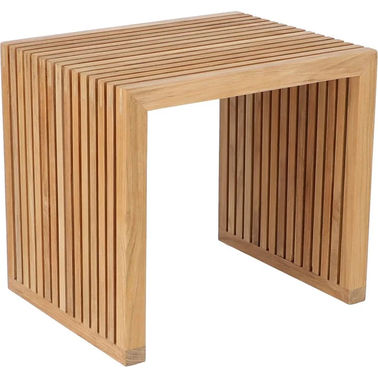 Hocker Tivoli aus Teakholz, 50 x 40 x 45 cm – Bild 4
