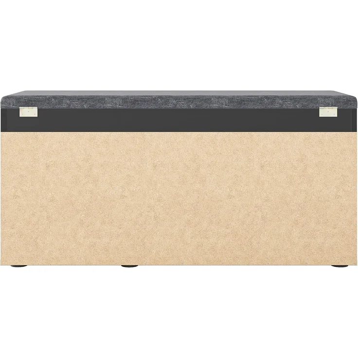 KOMTO Schuhbank Mit Sitzfläche Schuhregal Bank mit Stauraum Schuhschrank mit Sitzbank, für 6 bis 8 Paar, Spanplatte, Sofia 100 x 48 x 32 cm – Bild 6