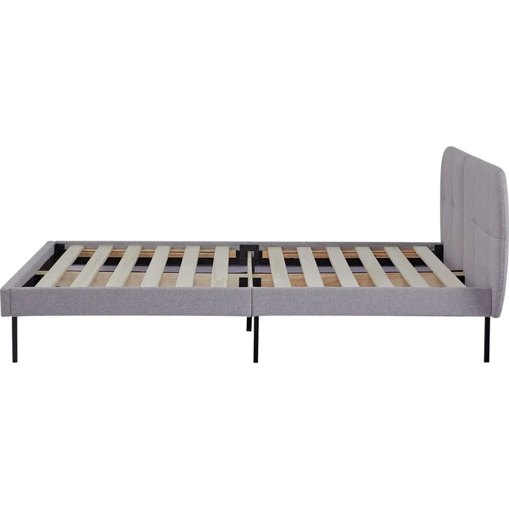 Polsterbett Porvoo Textil 140x200 cm Grau [en. casa] – Bild 6