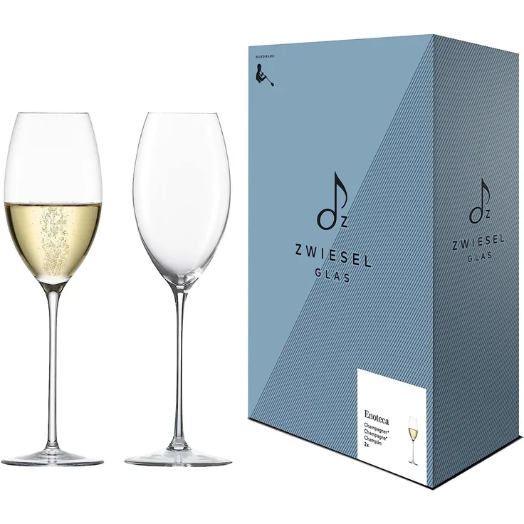 Zwiesel Glas 2 Stück Champagnerglas Enoteca handgefertigt· spülmaschinenfest· Handwäsche 122195