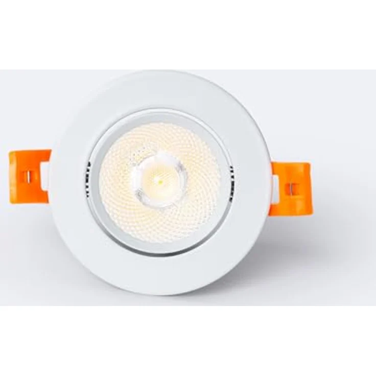 LEDKIA LIGHTING LED Downlight Einbaustrahler 7W Rund COB CRI90, Ø 70 mm, No Flicker, 630 lm, 5000K Kaltweiß – Bild 3