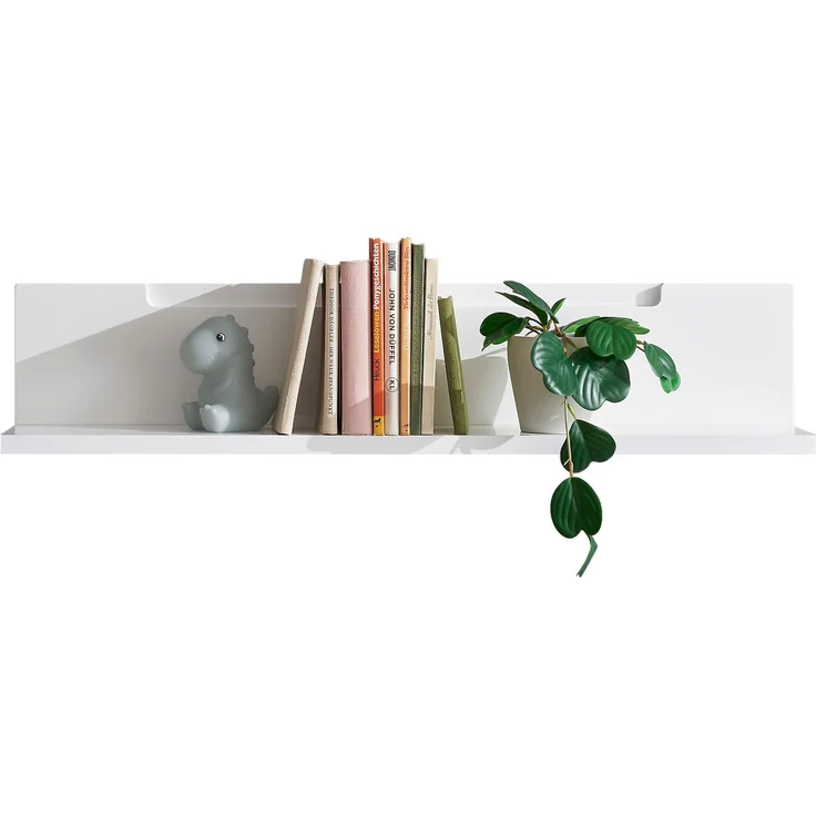 Wandboard >Spice< in Weiß / Weiß Hochglanz - 90x19x17 (BxHxT) – Bild 4