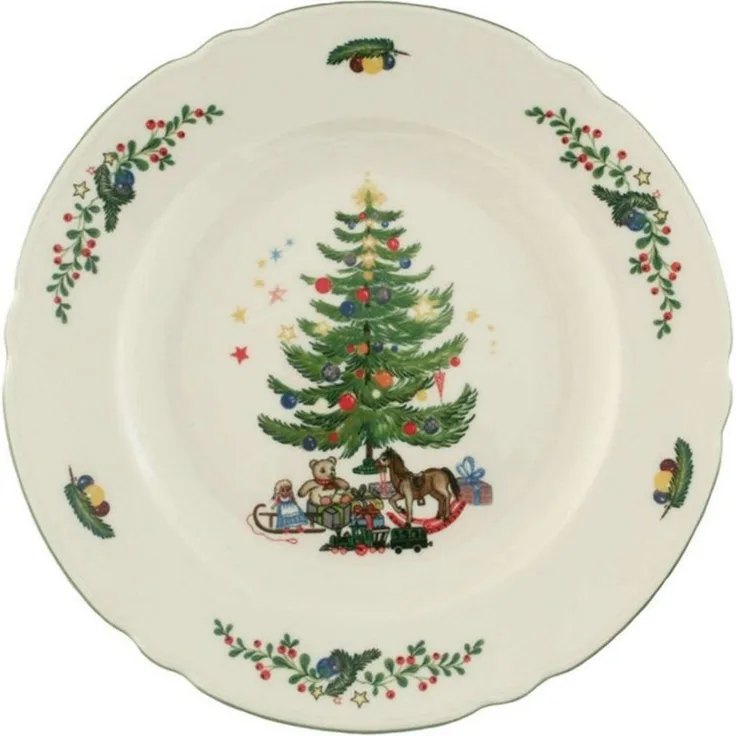 Speiseteller rund 25 cm Marieluise Weihnachten Seltmann Weiden Speiseteller - MikrowelleBackofen geeignet, Spülmaschinenfest