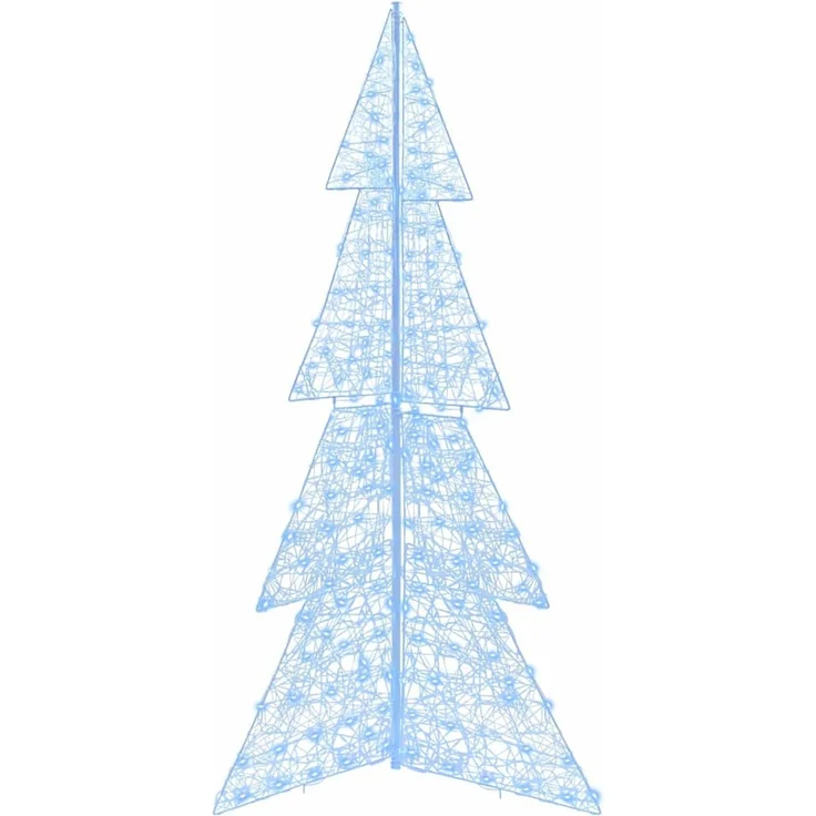 vidaXL Weihnachtsbaum Kaltweiß 180 cm Acryl 240 LEDs 42019211 – Bild 4