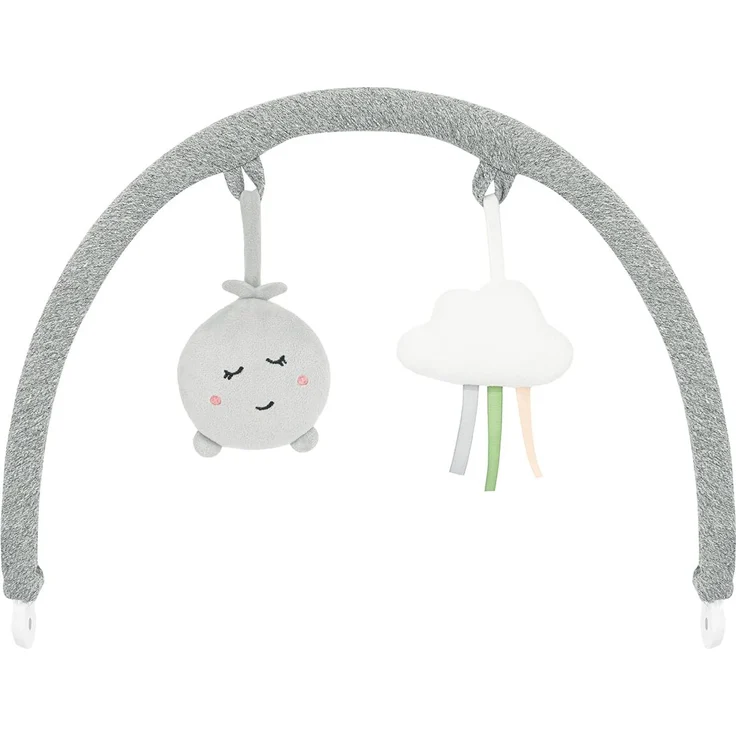 MoMi Babywippe PEARL für Babys bis 9 kg, 360° drehbarer Sitz, LED-Panel, Bluetooth, Fernbedienung, Batterie- oder Netzbetrieb, Netzteil mit USB-Kabel, 5-Punkt-Sicherheitsgurt, Bügel und Spielzeug – Bild 16