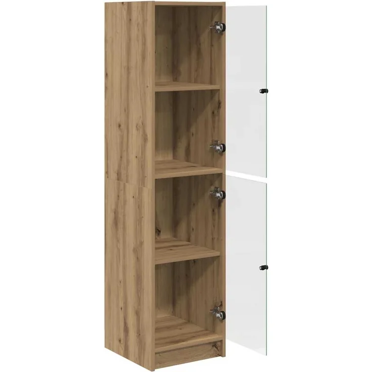 vidaXL Highboard Artisan-Eiche 35 x 37 x 142 cm Holzwerkstoff 882902 – Bild 4