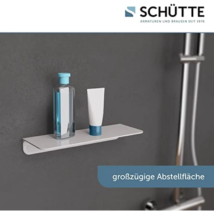 Schütte Duschablage, Weiß, zum Kleben – Bild 4