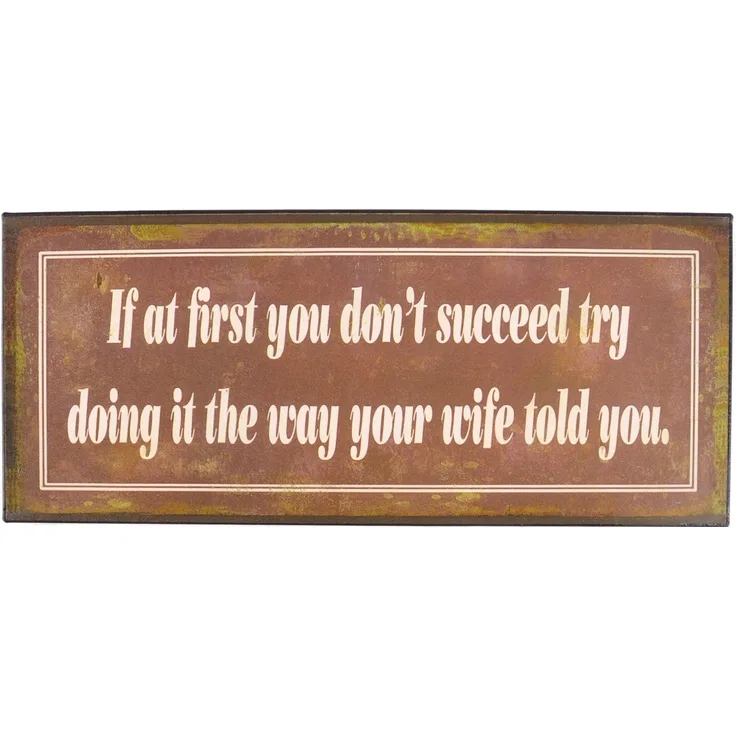 Retro Blechschild 30,5x13cm Metallschild Wandbild Wandtafel Nostalgie Vintage