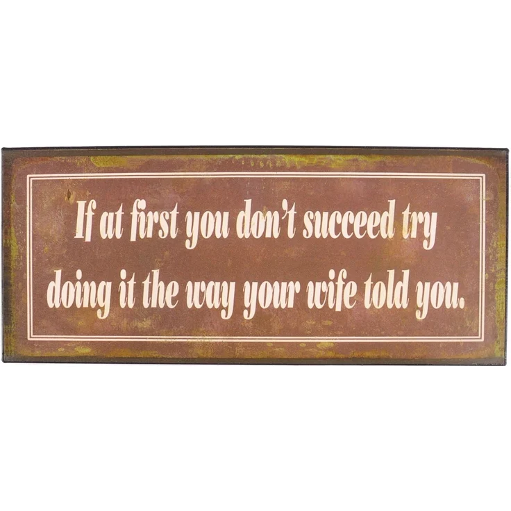 Retro Blechschild 30,5x13cm Metallschild Wandbild Wandtafel Nostalgie Vintage – Bild 1